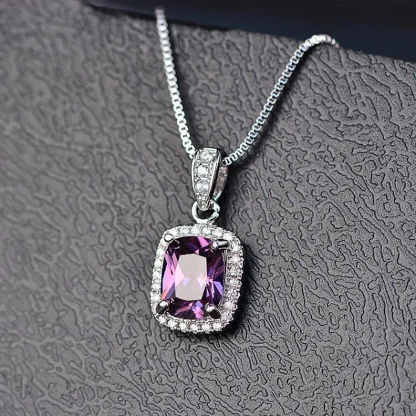 Cubic Zirconia Pendant Necklace - Image 4