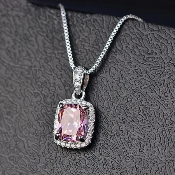 Cubic Zirconia Pendant Necklace - Image 3