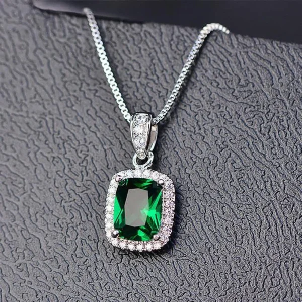 Cubic Zirconia Pendant Necklace