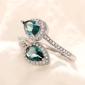 Stylish Bright Zirconia Adjustable Ring