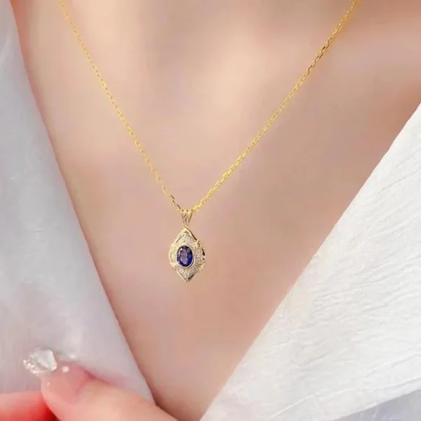 Gorgeous Gold Color Pendant Necklace - Image 3